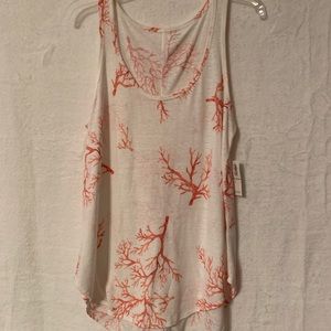 Coral printed tank top